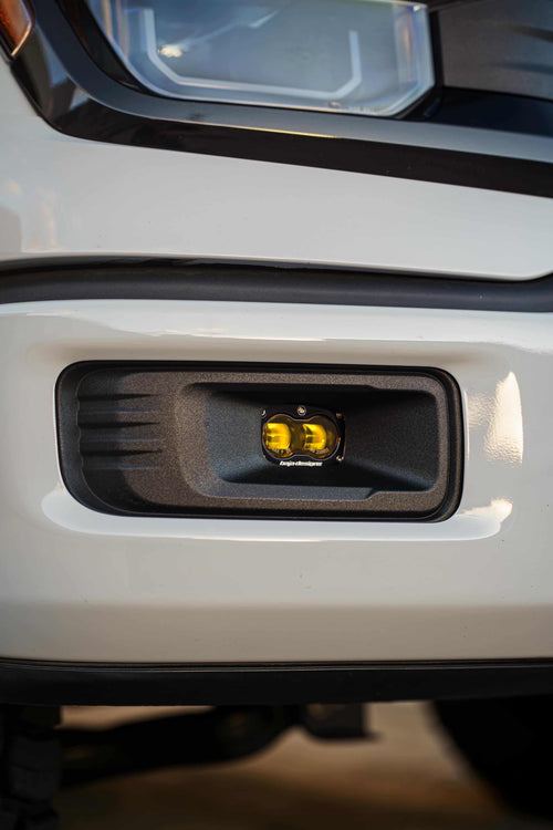 24+ F150 Factory Foglight Replacement Mount Normal & Mod Bumper (Baja Designs S2) V2