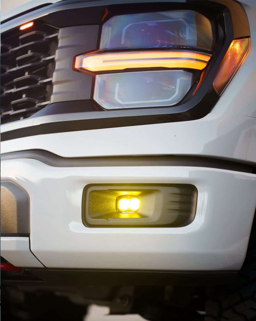 24+ F150 Factory Foglight Replacement Mount Normal & Mod Bumper (Baja Designs S2) V2