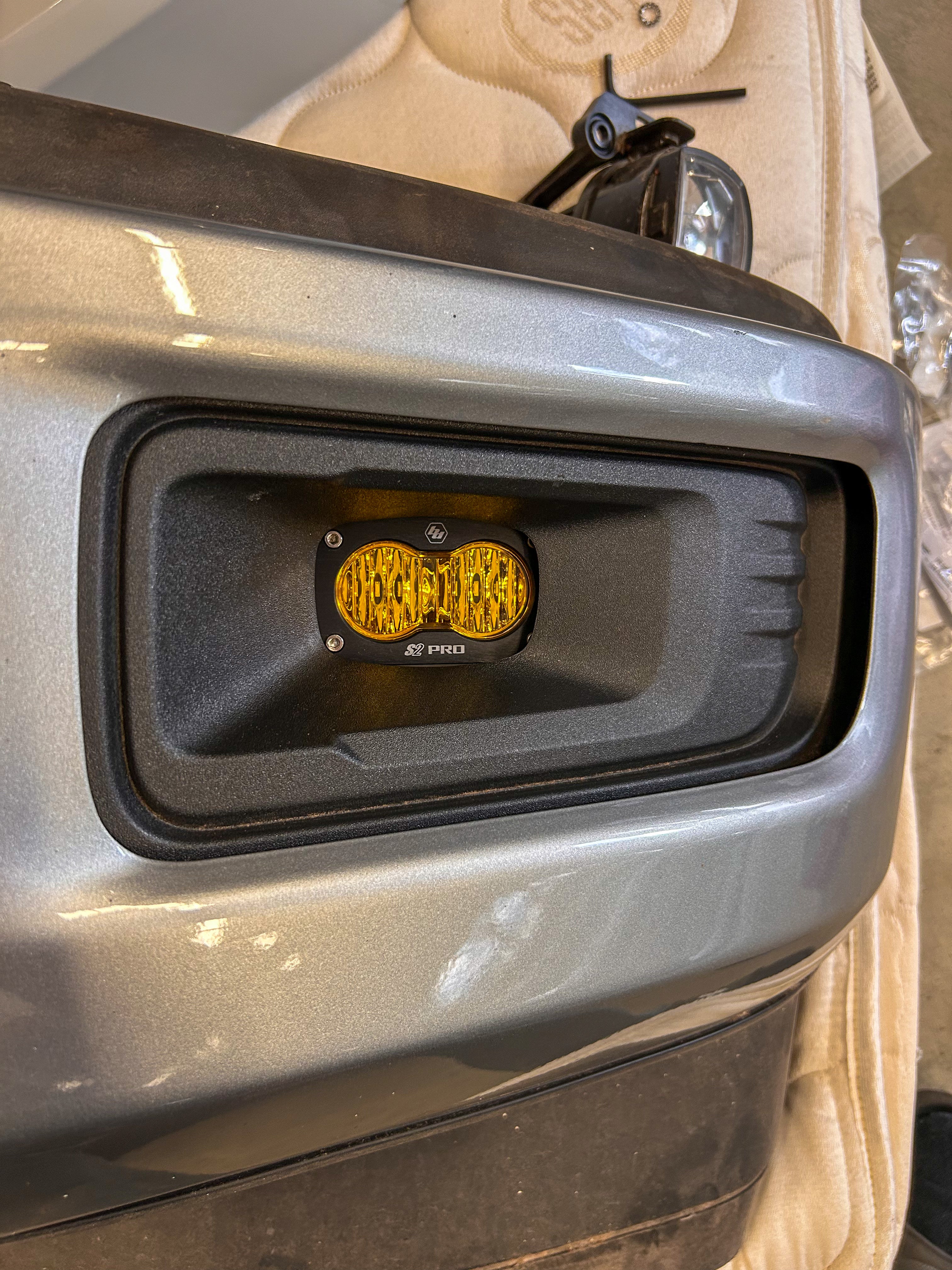 24+ F150 Factory Foglight Replacement Mount Normal & Mod Bumper (Baja Designs S2)